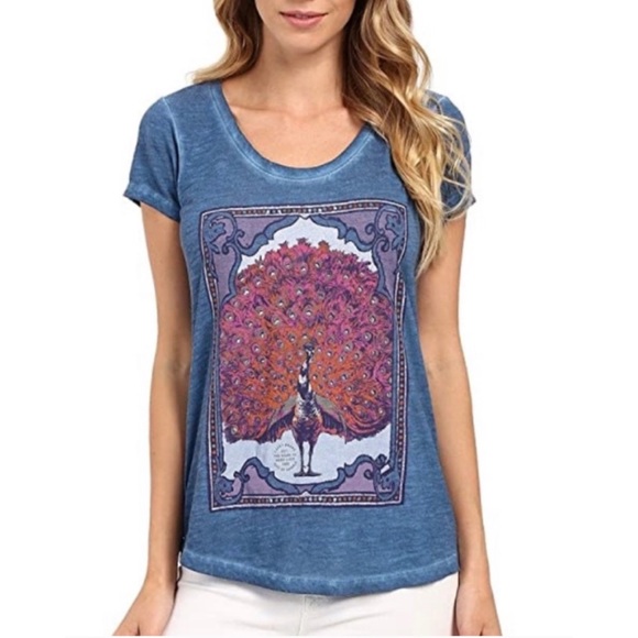 Lucky Brand Tops - Lucky Brand :: graphic peacock tee